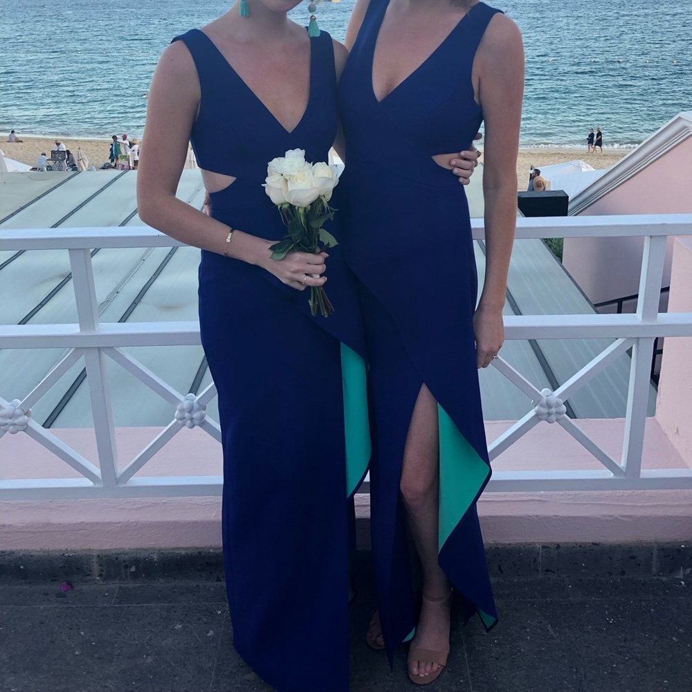 BCBG blue long dress